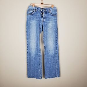 LUCKY Brand Easy Glimmer Buttonfly Jeans sz2/26